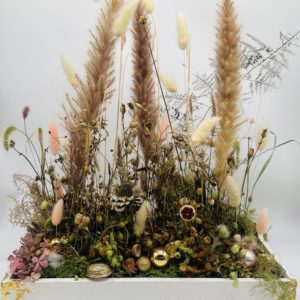 Trockenblumen in Holz 3