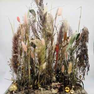 Trockenblumen in Holz 4